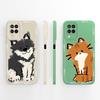 For Samsung Galaxy A12 M12 F12 Case Pretty Butterfly Full Coverage Phone Cover Anti Slip Soft Smooth Liquid Silicone Shell