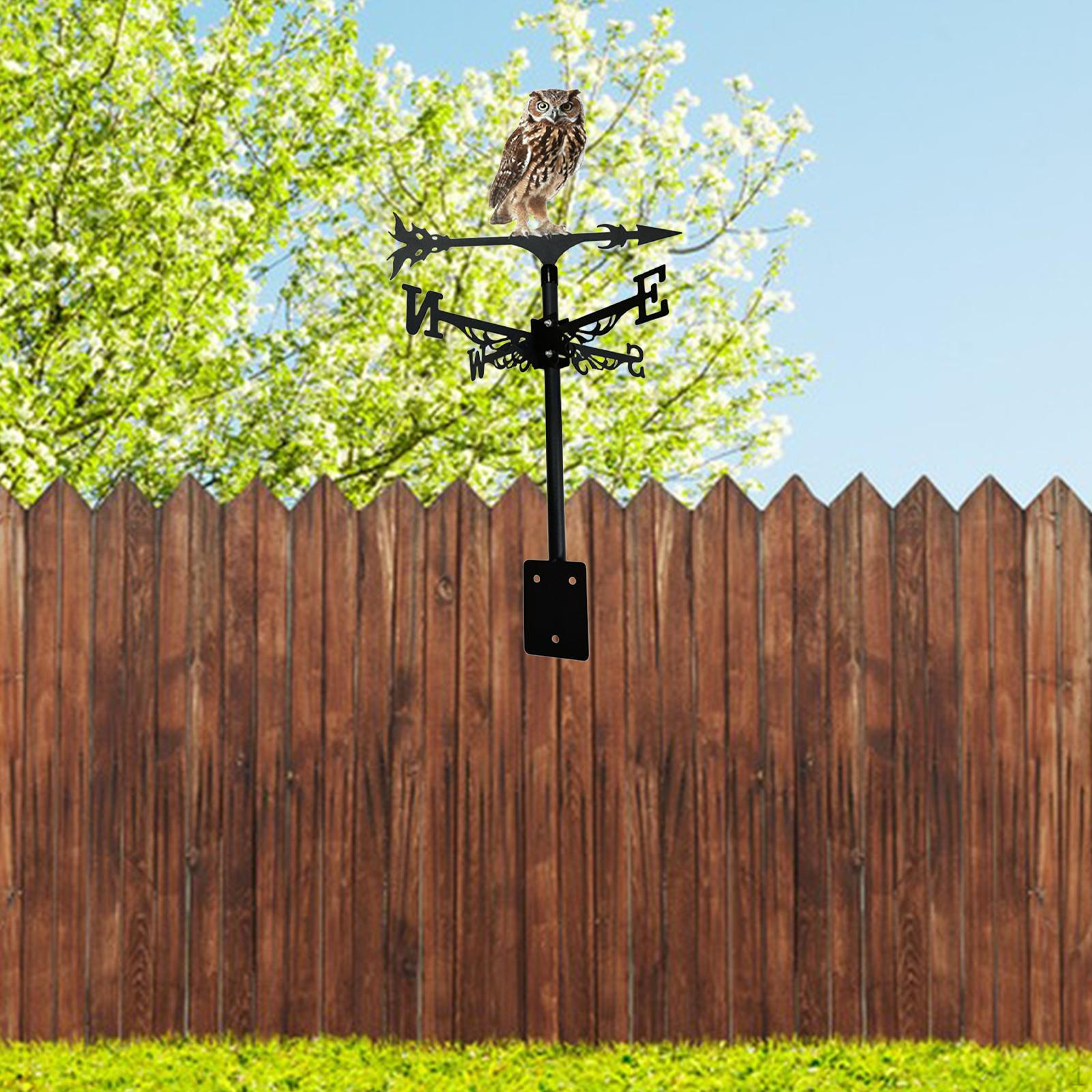 

Декоративная кованая сова, указатель направления ветра для двора, газона или коттеджа. T159