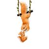 Hand-painted resin squirrel ornament Realistic mother and baby squirrel figurine Drop-resistant garden decoration