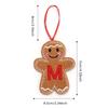 A-Z Gingerbread Man Doll Christmas Decoration Pendants Xmas Tree Hanging Ornament Christmas for Home New Year Kids Gift