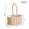 Handwoven Rattan Floral Basket - Ideal for Flowers, Fruit, Snacks, & Gifts