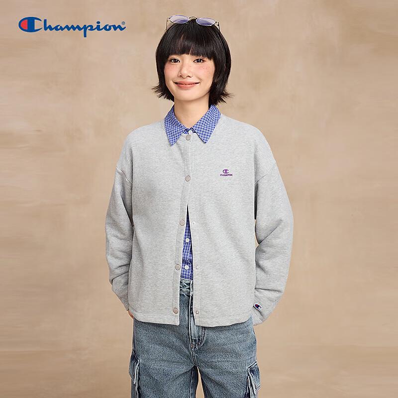 Champion Women s Retro Round Neck Sweatshirt Cardigan XL 6490₽