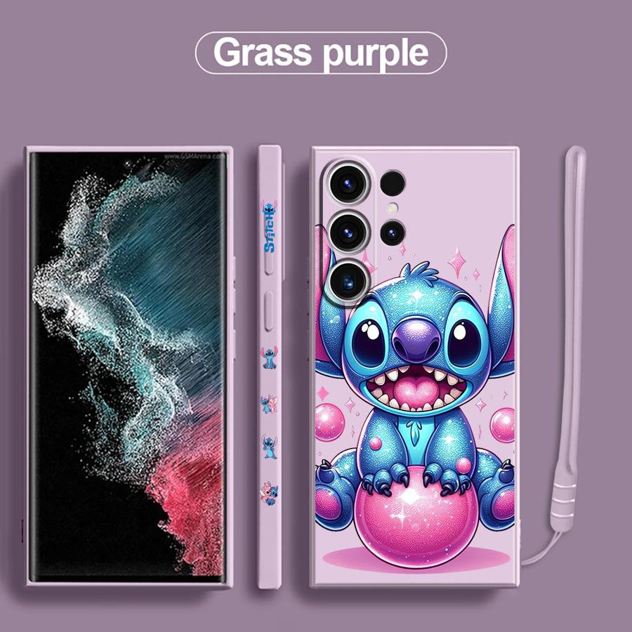 

Чехол для телефона Diseny Stitch Angle для Samsung Galaxy S25 S21 S22 S23 S24 Ultra S20 FE S10 Plus Note 10 20 Ultra for Galaxy S25