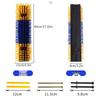 Dual-Sided Livestock Body Brush for Cattle and Horses - Hard Bristle for Scratching and Massaging