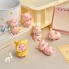 Mini Figuras de Porco Desenho Animado Porco Miniatura Brinquedo Leitão Fofo Toppers de Bolo para Casa Escritório Mesa Decoração de Festa de Aniversário