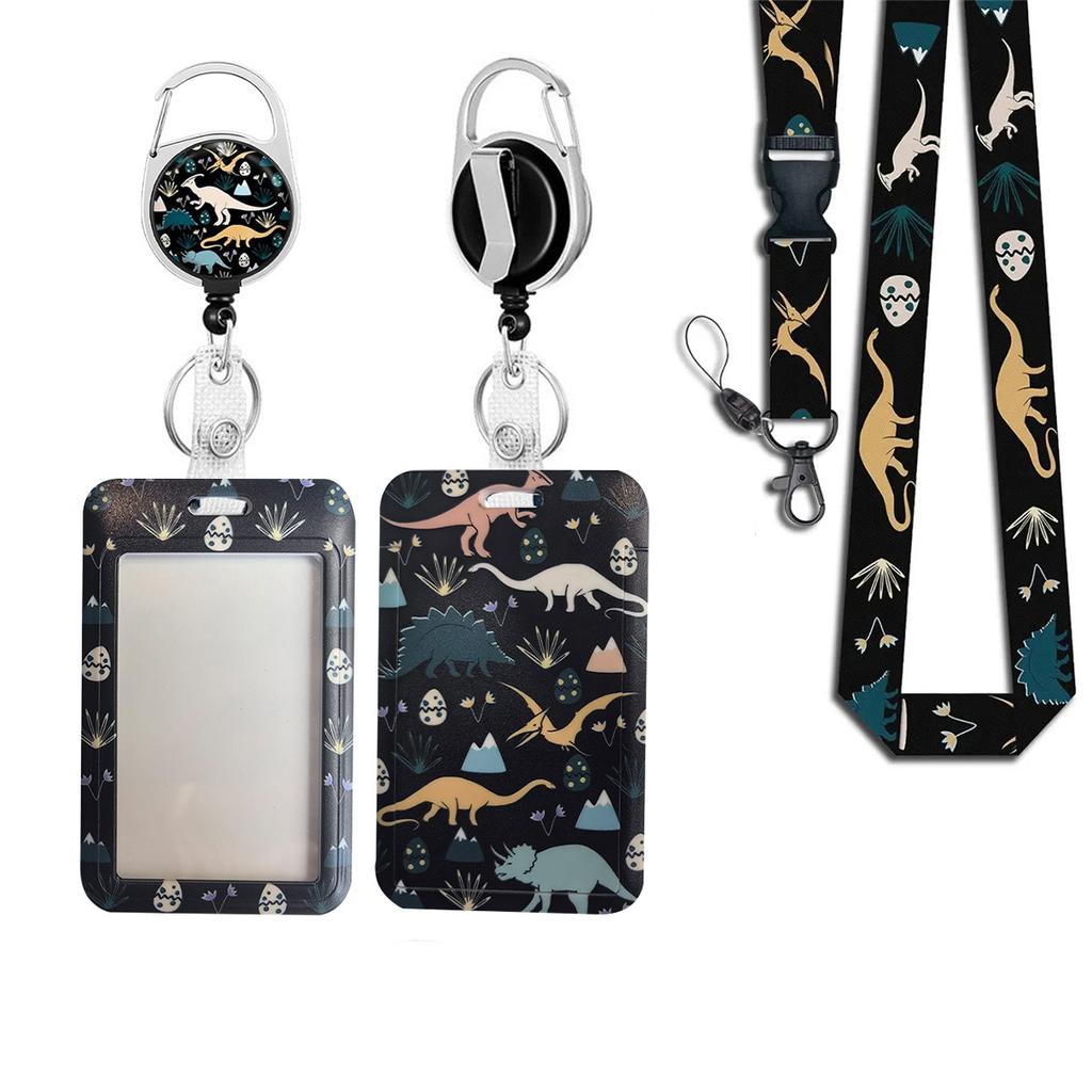 Work Office Badge Holder Fashionable Badge Holder Retractable Reel Id Card Protector for Work School Professionals Badge