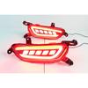 Car Flashing 1Set Reflector For Mazda CX-3 CX3 2015 2016 2017 2018 2019 2020 Car LED Rear Fog Lamp Brake Light Turn Signal Light