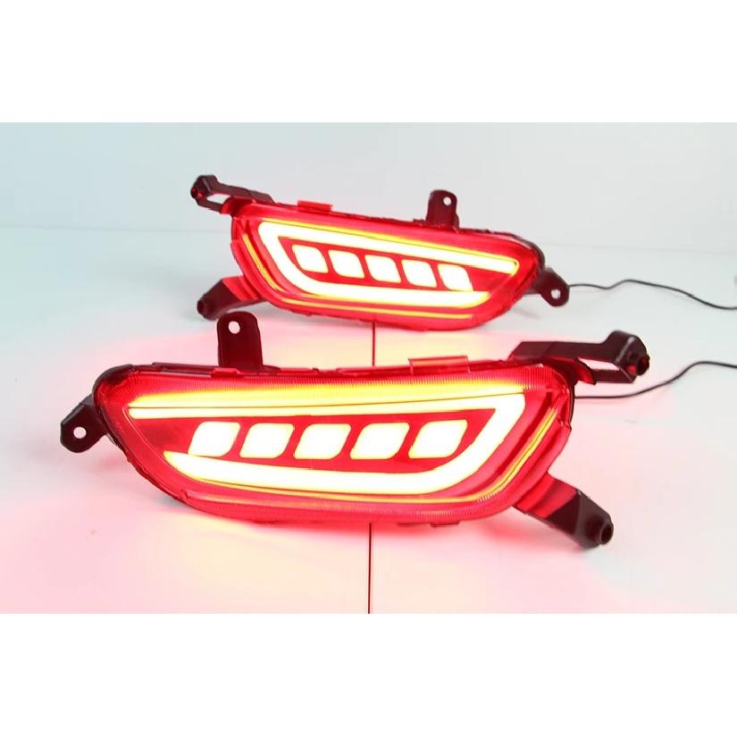 Car Flashing 1Set Reflector For Mazda CX-3 CX3 2015 2016 2017 2018 2019 2020 Car LED Rear Fog Lamp Brake Light Turn Signal Light