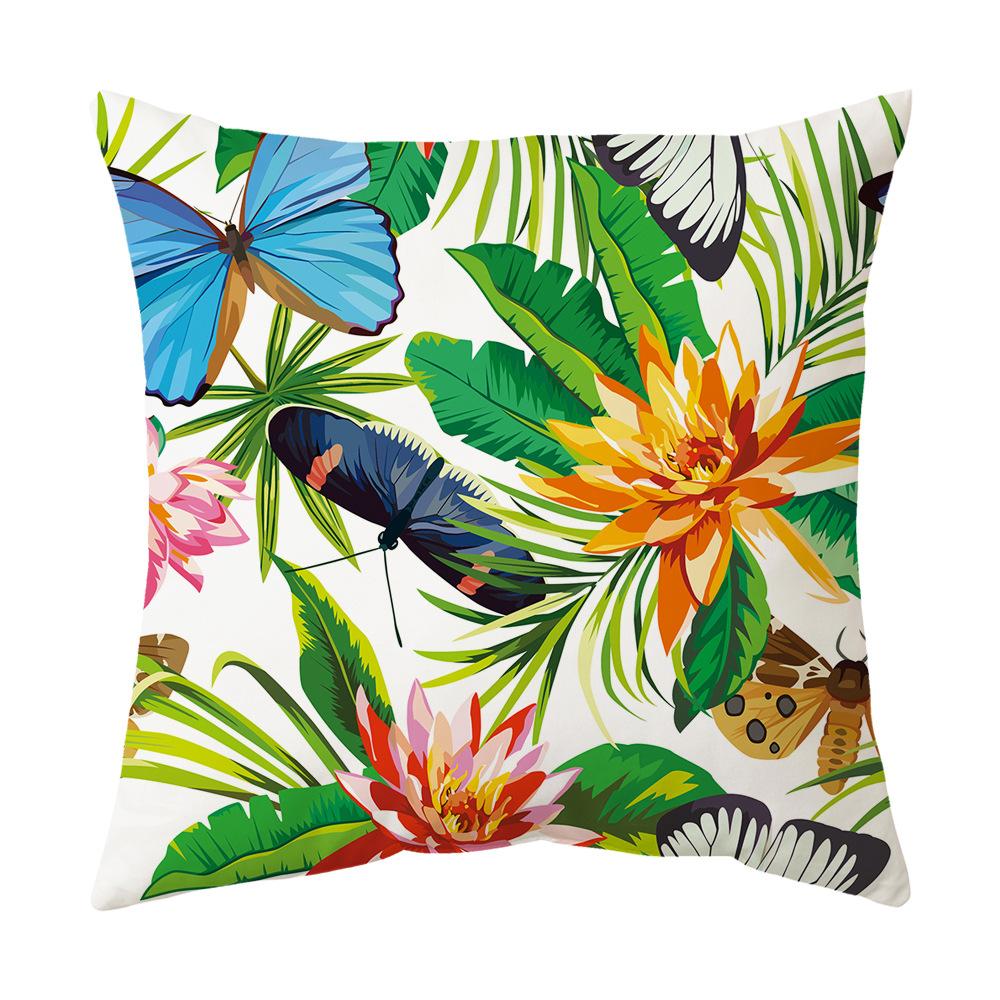 Neue Tropische Pflanze Grüne Blätter Regenwald Kissenbezug Kissen Kissenbezug Digitaldruck