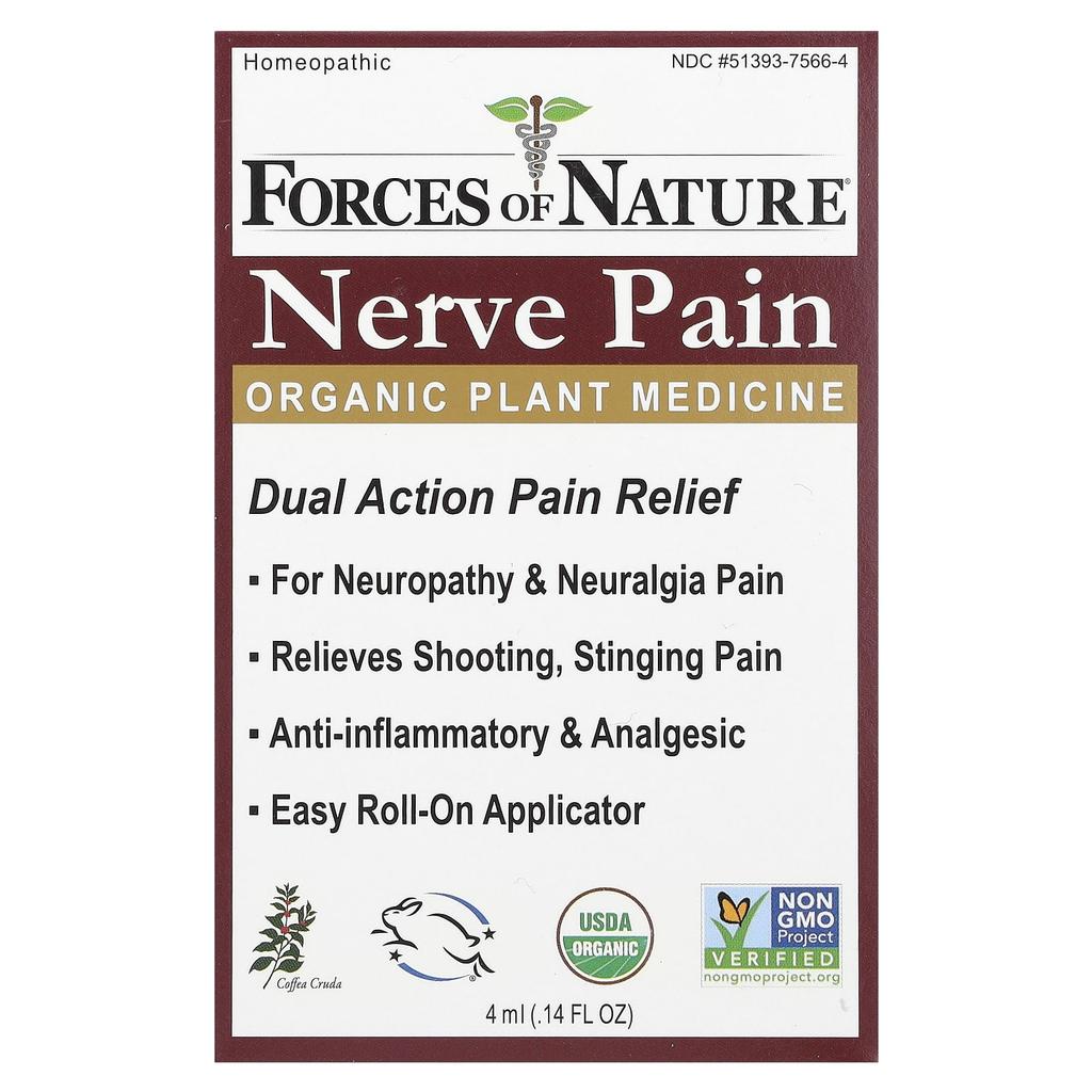 Nerve Pain, Roll-On Applicator, 4Ml (0.14Fl Oz)