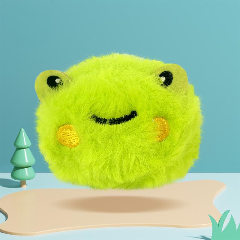 Haustier Bellender Ball Plüsch Sound Spielzeug Cartoon Tier Lustige Katze Ball Kratzfest und Bissfest Katze Selbstbefriedigung Stressabbau Spielzeug