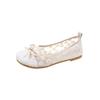 Mori women's mesh Doudou shoes women's summer new flat bottom shallow mouth one pedal lazy shoes breathable comfortable versatile single shoes