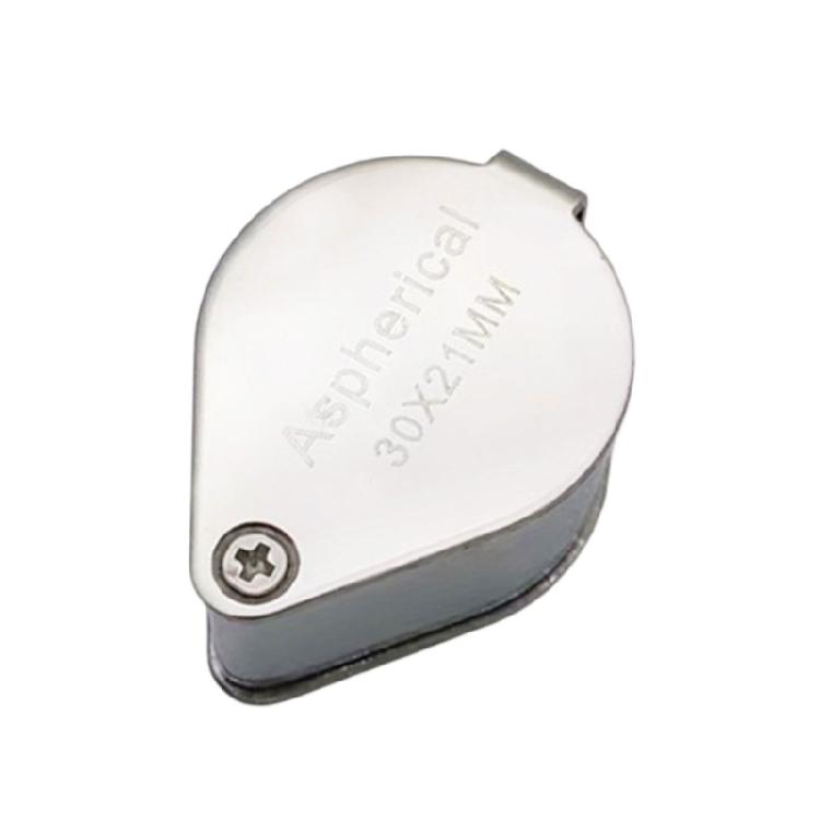 30X Handheld Eye Loupe Magnifier for Stamps Coin Gemstones Jewelry Inspection Foldable Pocket Size Magnifying Glass