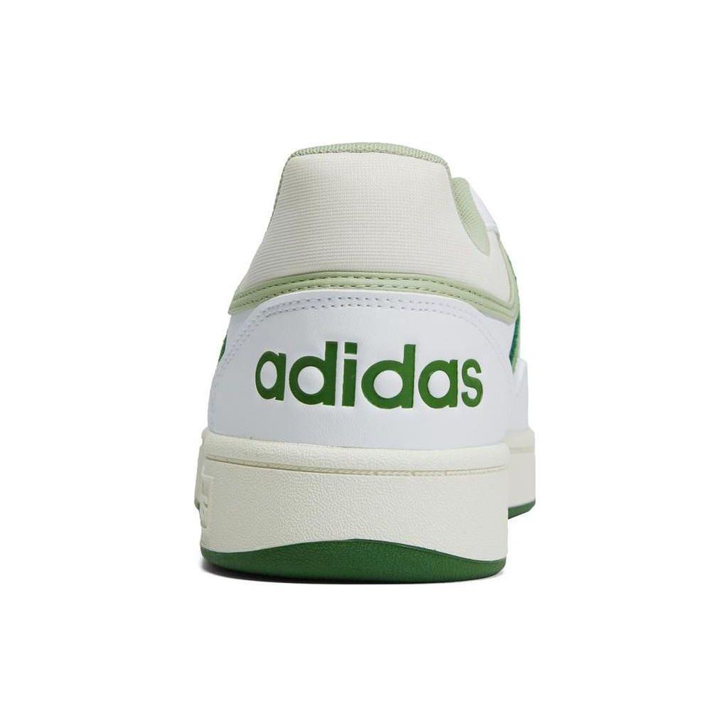 Adidas Neo Hoops 3.0 Leather Comfortable Non-Slip Durable Low-Top Skate Shoes Unisex Sneakers White Green GX9773
