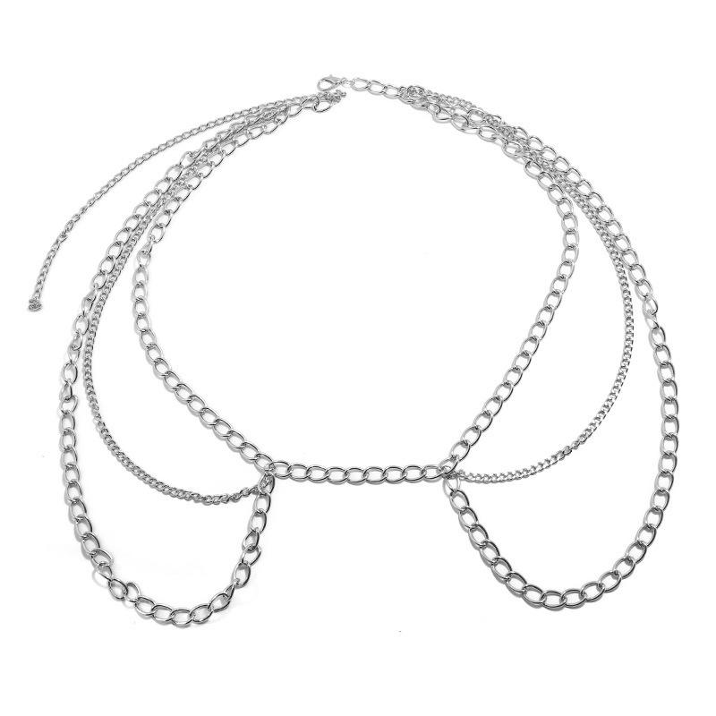 New Accessories, Fashionable and Sexy Waist Chain, Multi-layer Metal Body Chain.