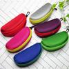 1/2pcPortable EVA Glasses Case with Carabiner Hook Colorful Sunglasses Hard Case Zipper Eyeglasses Protector Box Holder New 2025