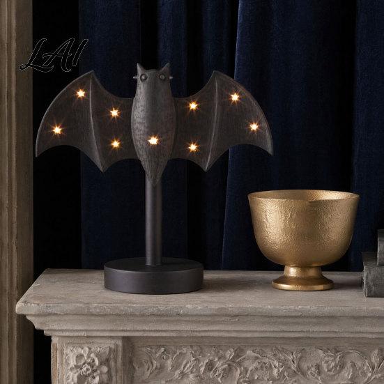 Halloween Table Centerpiece Gothic Witch Lantern Resin Tabletop Decor with Warm Glow Spooky Home Light for Shelf Desk Party Haunted House Ambiance