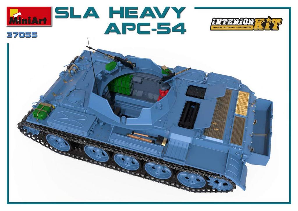 Miniart Scale South Lebanon Army SLA Heavy Tank Full Interior Plastic Model Kit MA37055 1/35 APC-54