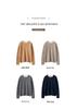 New Arrival Women's Color Block Cashmere Knit Sweater - Round Neck Long Sleeve Thick Pullover