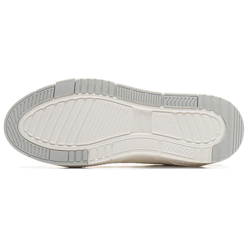 Li Ning Original Era Slip Resistant, Abrasion Resistant, Lightweight, Breathable Low top Skateboard Shoes Women's Ivory AGCU370-3