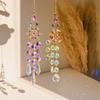 Sun Moon Suncatcher Hängande dekoration inomhus utomhus hem trädgård färgglada faux crystal prisma