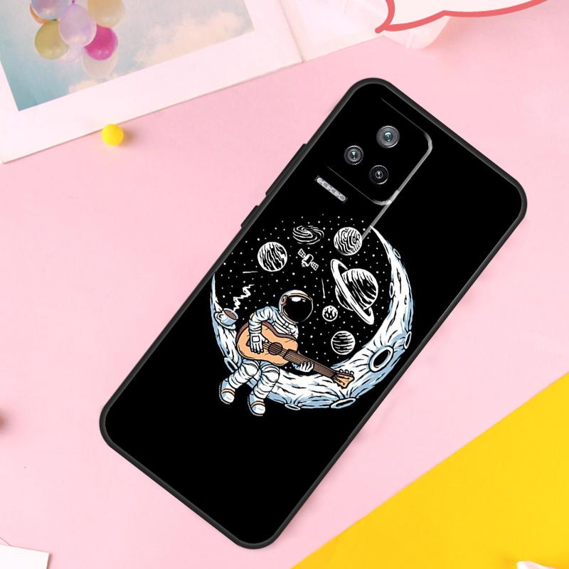 Moon Stars Space Astronaut Case For POCO M6 X6 Pro X3 X4 X5 M5s F3 F5 Xiaomi 14 Ultra 12 13 Lite 11T 12T 13T Pro Funda