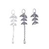 S925 Sterling Silver Wheat Ear Tassel Pendant for DIY Jewelry: Bracelet, Necklace, Earring.