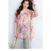 DIMANAF 2026 Plus Size Summer Beach Women T-Shirts Tops Floral Print Casual Lady Tunic Tees Shirt Oversize Loose Knitted