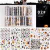 Nail Art Christmas Halloween Starry Stars Sticker Transfer Paper Snowflake Sticker Laser Transfer Paper Nail Art Accessories