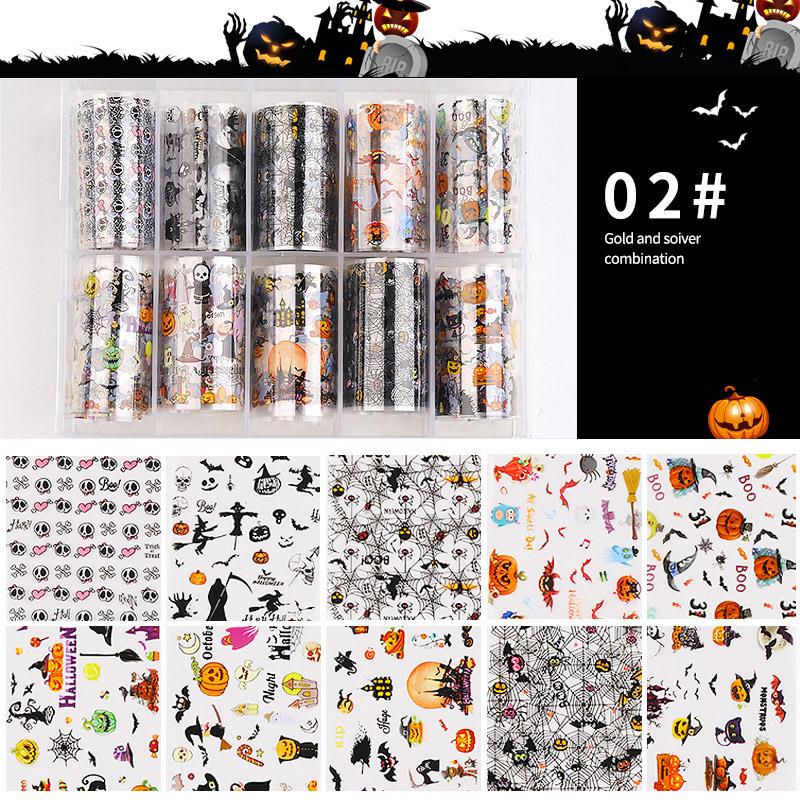 Nail Art Christmas Halloween Starry Stars Sticker Transfer Paper Snowflake Sticker Laser Transfer Paper Nail Art Accessories