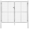 Vidaxl Galvanized Steel Garden Gate 300X200 Cm Silver