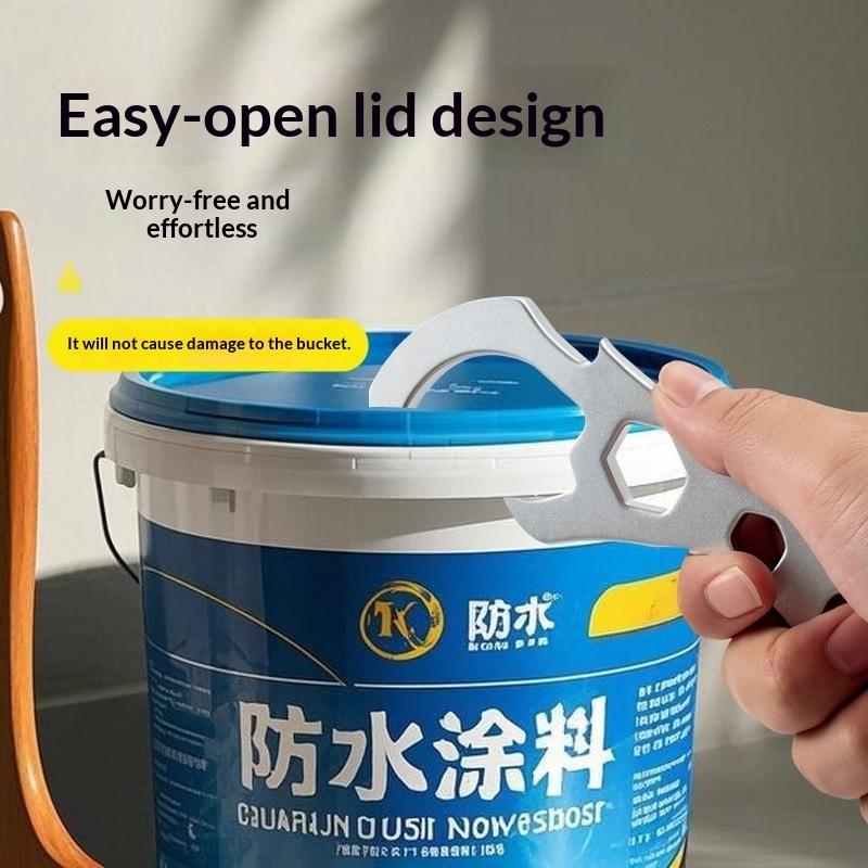 Multifunctional Metal Bucket Opener With Labor Saving Design And Hex Wrench Holes For Home Paint Can Use