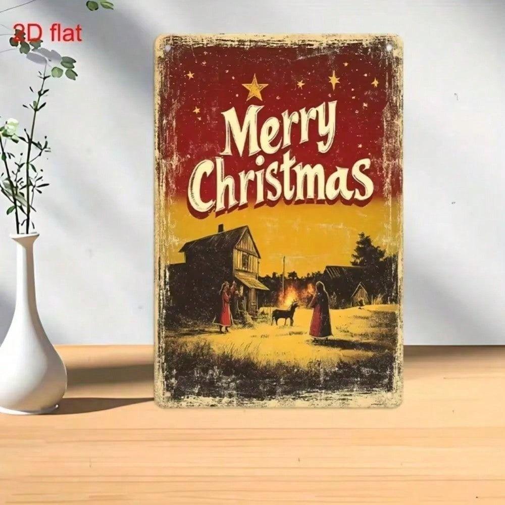 Vintage Metal Sign Painting 20x30cm Retro Wall Art Decor Tin Plate