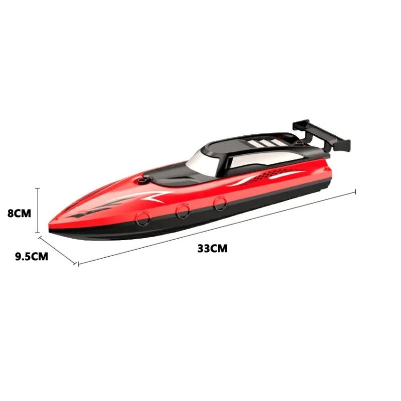 Rc Battery Boat Ship 2.4Ghz High-Speed Remote Control Racing Ship Water Speed Boat Child Model Kids Boys Outdoor Pool Toys Gifts