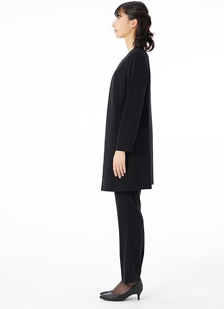 Du Amour Du Black Mourning Black Formal Pants Long Body Open Ceremonial Occasions ADB910 11 [Amour Black] Clothes, Women's, Suit, Jacket, Ensemble,
