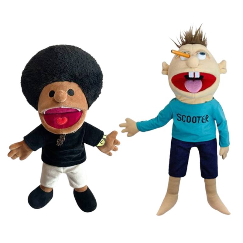 Puppet Jeffy Hand Plush Toy Cosplay Game Stuffed Doll Cartoon Gift Children