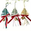 1Pc Handmade Woven Christmas Tree Ornaments Hanging Ornaments for Christmas Wedding Home Decoration Party Gifts Gifts for Friends