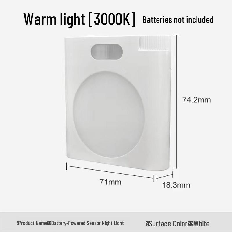 Wireless Smart LED Night Light with Motion Sensor & Battery Power for Hallway & Bedside