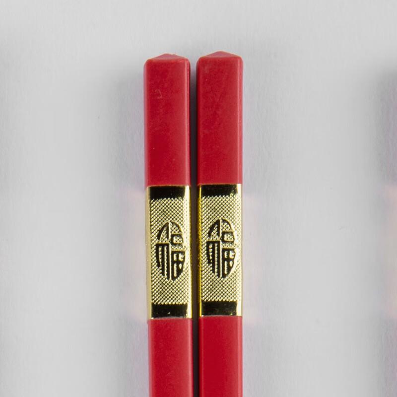 Red Alloy Celebration Chopsticks