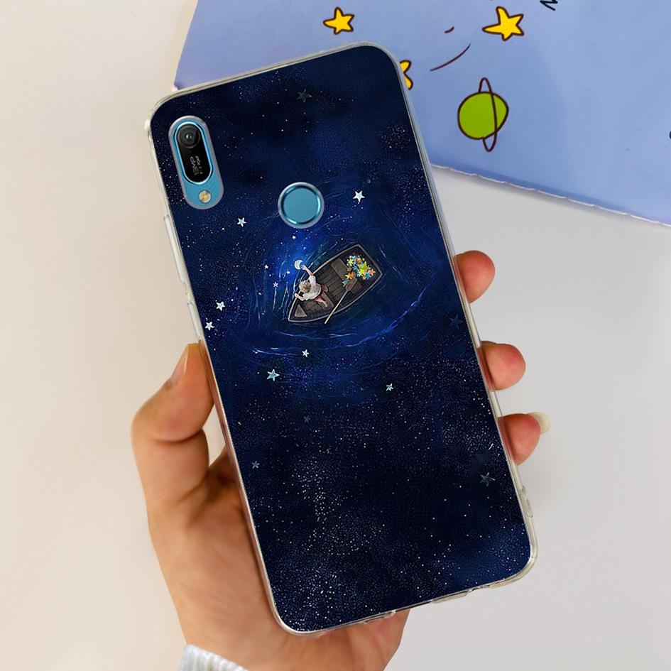 For Huawei Y6 2019 Case Y6 Pro 2019 Back Cover Popular Butterfly Astronaut Soft Silicone Phone Case For Huawei Y6s Y 6 2019 Capa