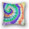 Sofa Bed  Square Pillowcases Home Decor Colorful Swirl  Bedroom Rainbow Decorative