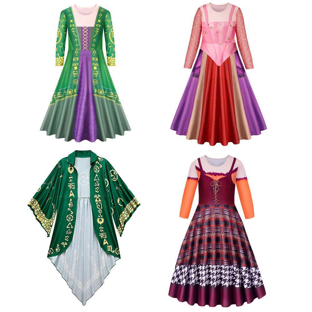 Halloween Hocus Pocus2 Mary Sanderson Kostüm für Kinder Weich und Bequem