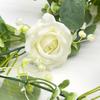 Garland Style Simulated Eucalyptus Rattan 6 White Roses Eucalyptus Garland  Garden Decoration