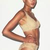 SKIMS Stretch Lace Brief With Lace Trim And Rose Bow Mid-Rise Panties Women underwear BR-BRF-9169W-DLT
