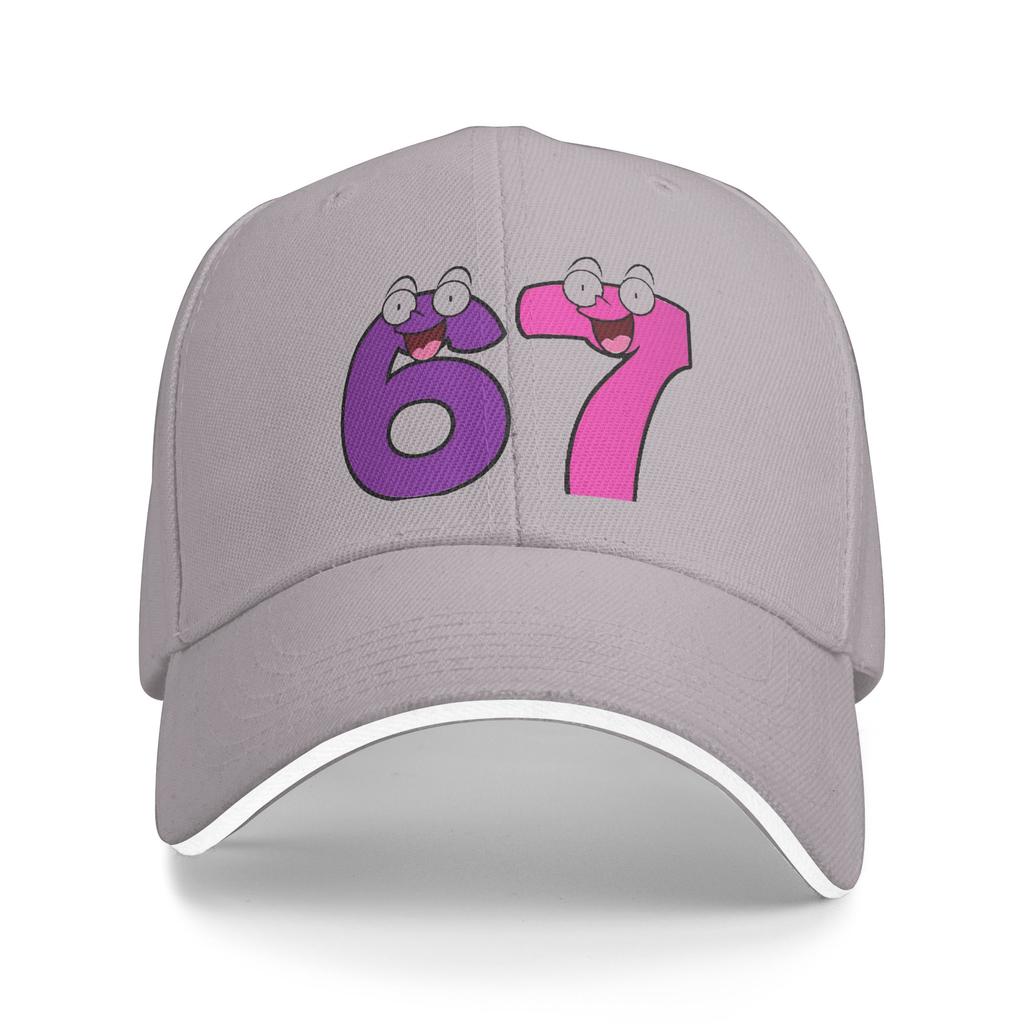 67 Six Seven Cute Meme Sun Baseball Cap Summer Stylish Trucker Hat For Women Men Hiking Fishing Snapback Cap