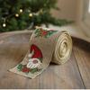 Xmas Gift Wrap Ribbon Tree Printed Bouquet Ribbon Hand Knitting Gift Box Packing Strap  Party Decor