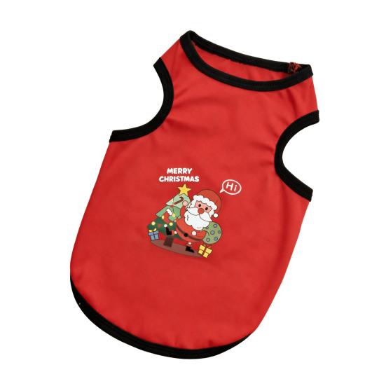 Pet Sleeveless T-Shirt Round Tank Top Neck Pet Breathable