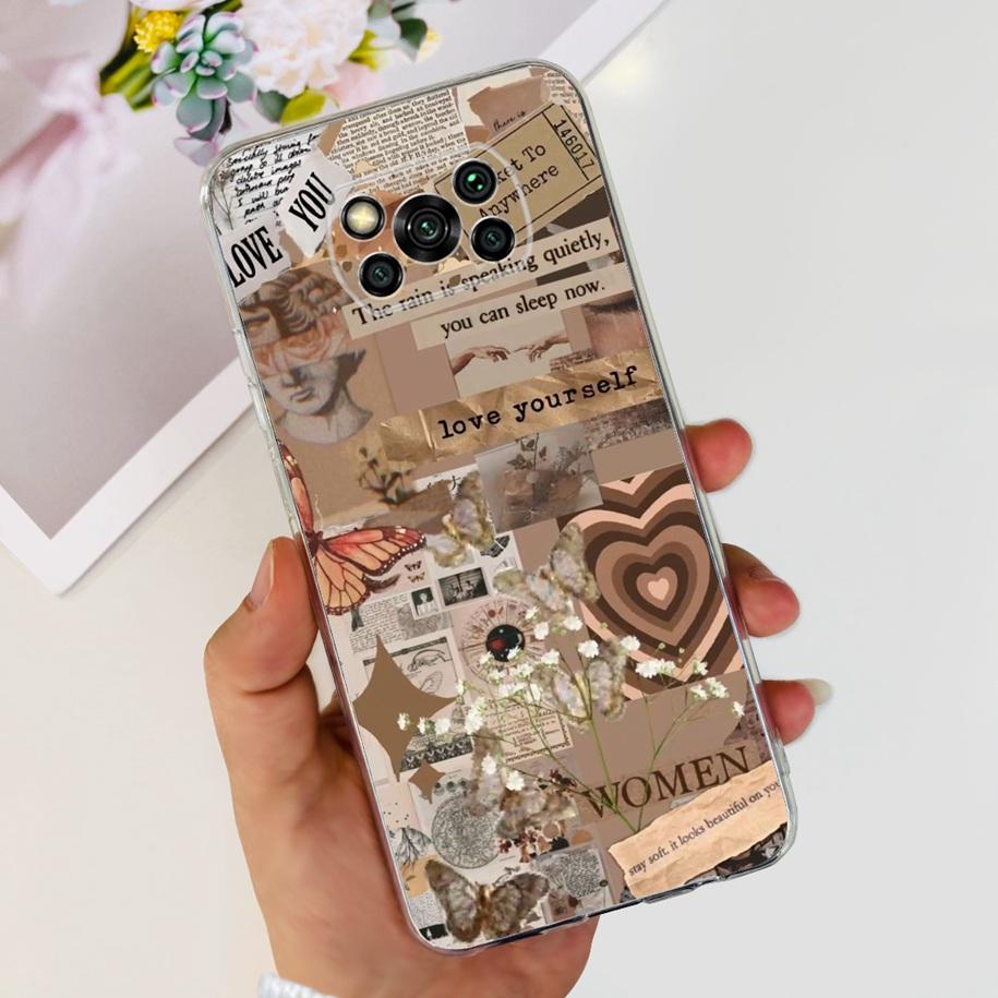 For Xiaomi Poco X3 Pro Phone Case Soft Silicon TPU Shockproof Coque For Poco X3 PocoX3 X 3 NFC Back Cover Bumper Astronaut Funda