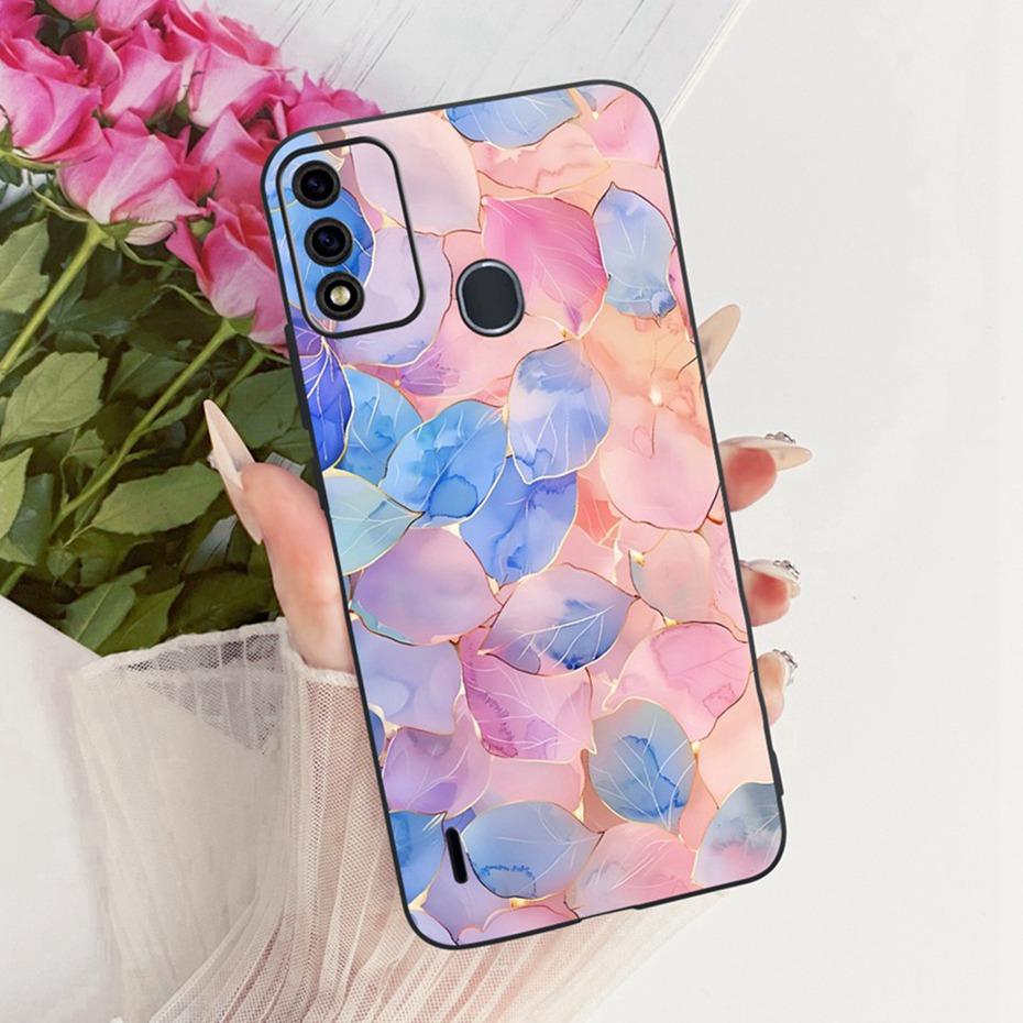 Cute Printing Phone Case For ITEL A48 Soft Black Silicone TPU Cases For Itel A48 Covers Bumpers