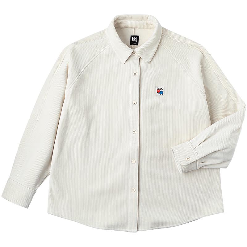 Lee Women s Relaxed Corduroy Raglan Long Sleeve Shirt Jacket S